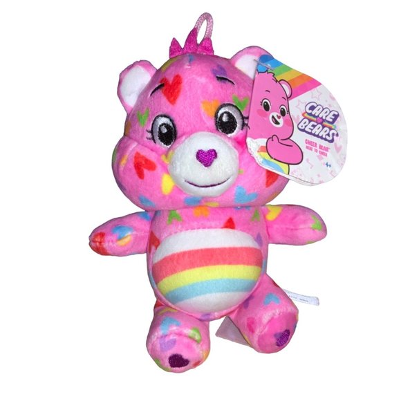 Cheer Bear 7" mini plush dangler (Care Bears) - Picture 1 of 12